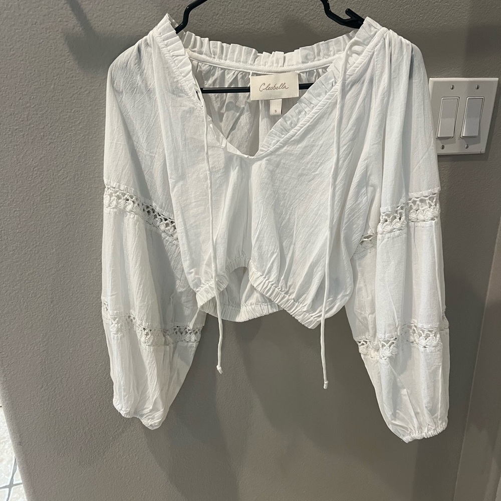 Cleobella Paltrow top in ivory- worn once size small - Picture 2 of 5